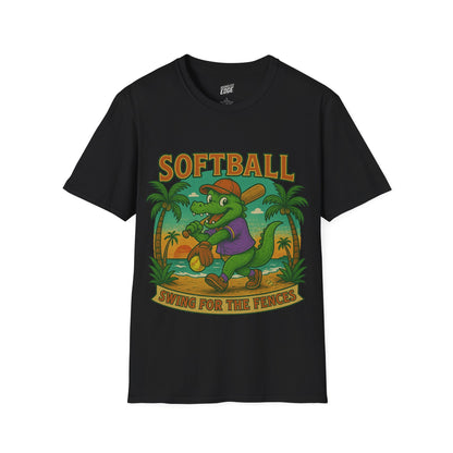Gator Vibes Softball Edition Women's Basic T-Shirt (Swing for the Fences)