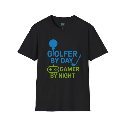 Golfer by Day, Gamer by Night Men's Basic T-Shirt