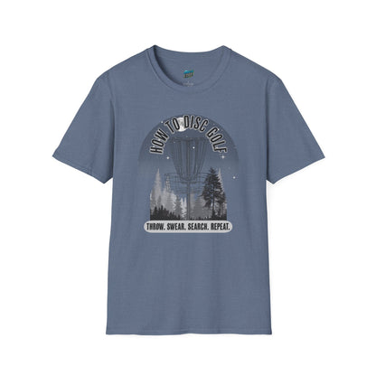 How to Disc Golf Humor Men's Basic Softstyle T-Shirt