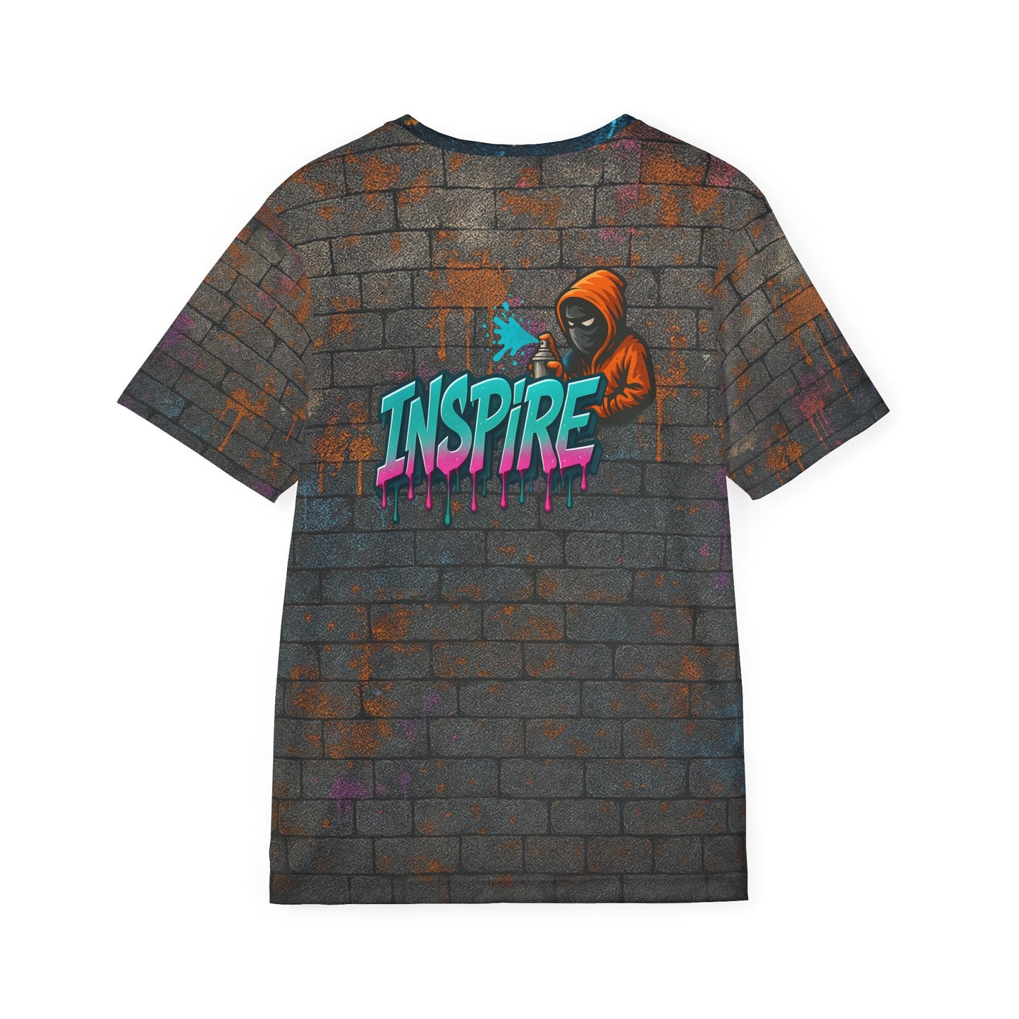 Inspire Graffiti Wall Men's Jersey Premium T-Shirt