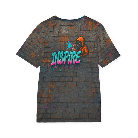 Inspire Graffiti Wall Men's Jersey Premium T-Shirt