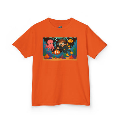 Ocean Explorer Playing with Danger Girls' Heavy Cotton T-Shirt