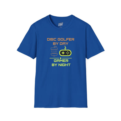 Disc Golf by Day, Gamer by Night Men's Basic T-Shirt