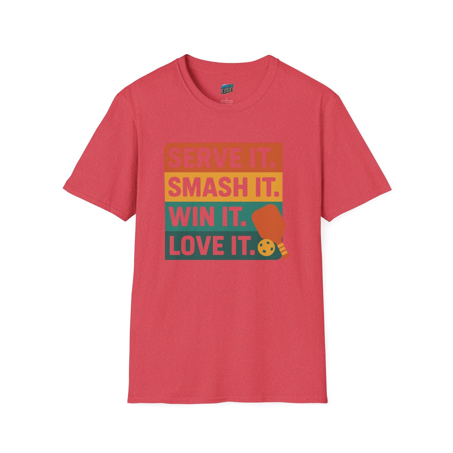 Serve it. Smash it. Win it. Love it. Pickleball Men's Basic T-Shirt