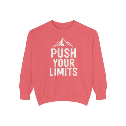 Push Your Limits Vintage Wash Men's Premium Crewneck Sweatshirt