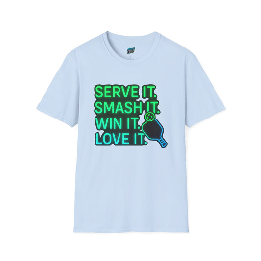 Serve it. Smash it. Win it. Love it. Pickleball Women's Basic T-Shirt