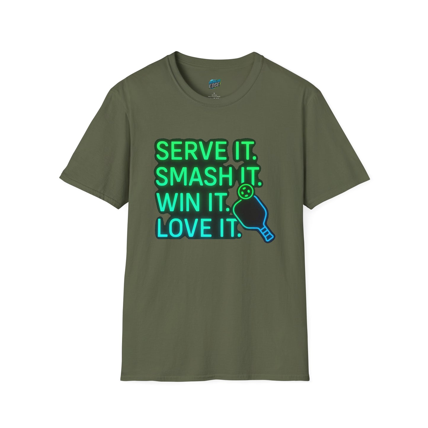 Serve it. Smash it. Win it. Love it. Pickleball Men's Basic T-Shirt