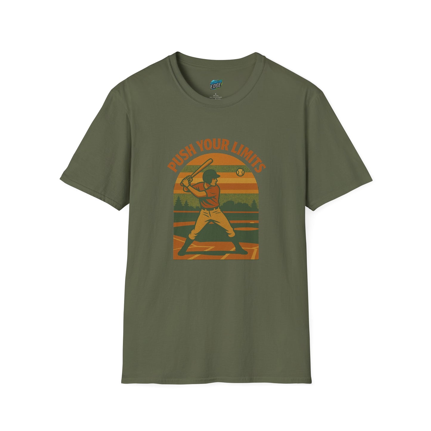 Push Your Limits Baseball Vintage Men's Basic T-Shirt