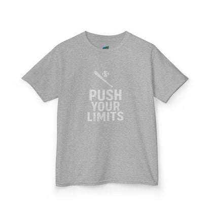 Push Your Limits Baseball Boys' Heavy Cotton T-Shirt