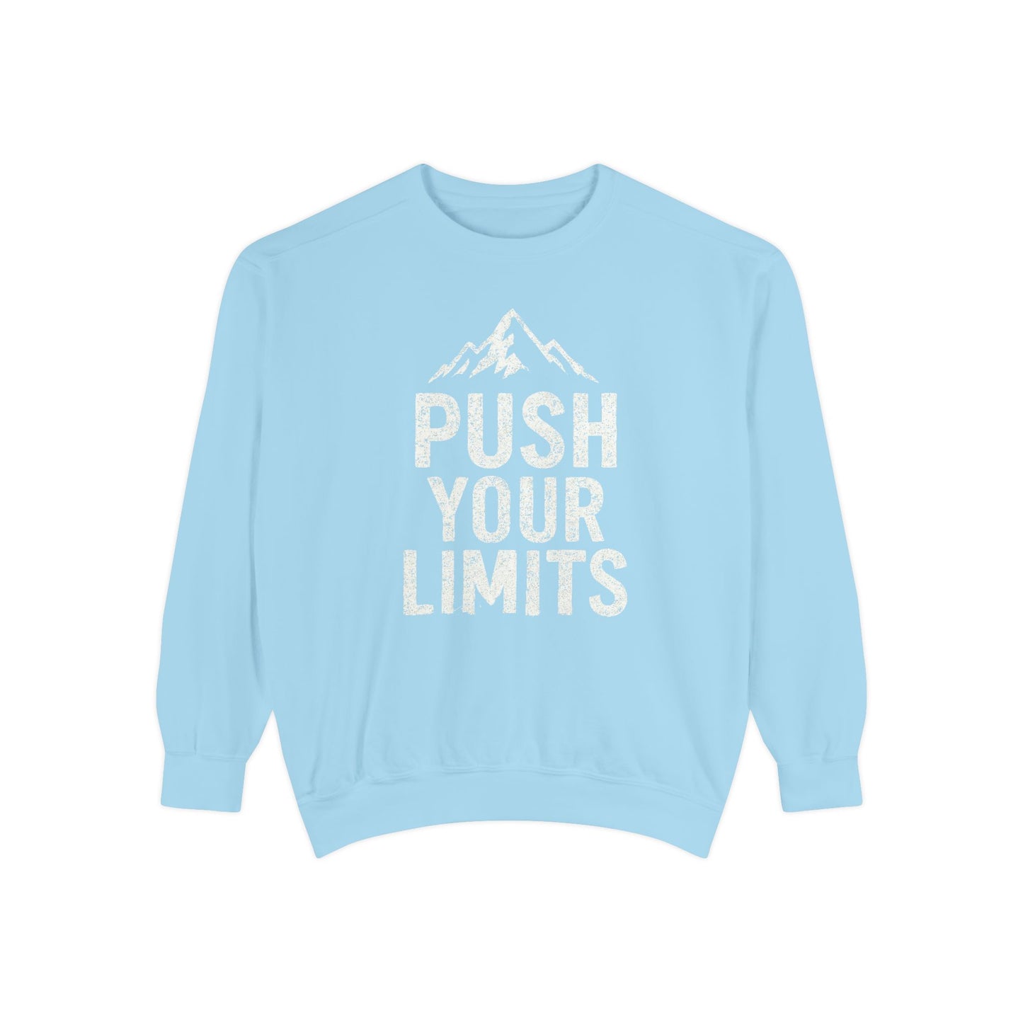 Push Your Limits Vintage Wash Men's Premium Crewneck Sweatshirt