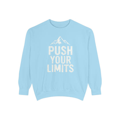 Push Your Limits Vintage Wash Men's Premium Crewneck Sweatshirt