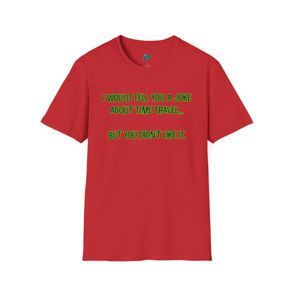Time Travel Joke Dad Joke Humor Men's Basic T-Shirt