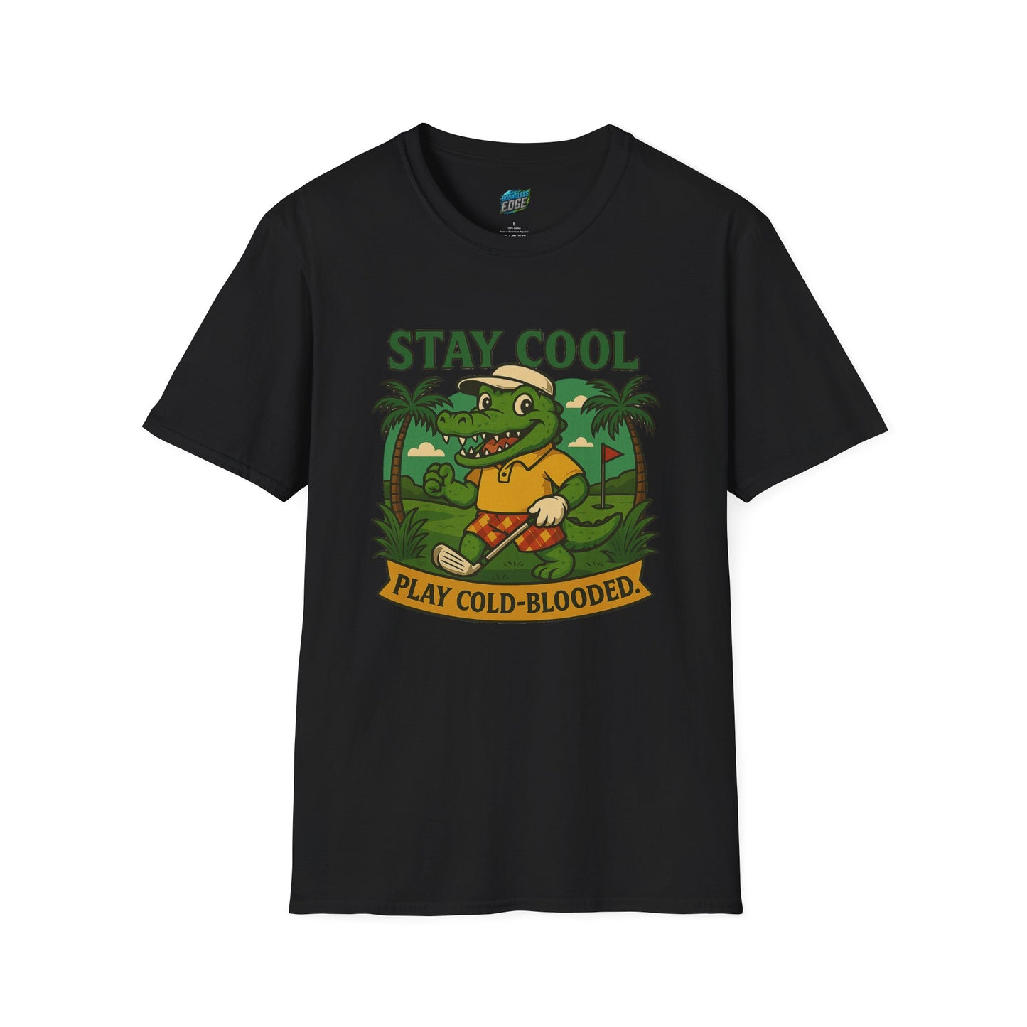 Stay Cool. Play Cold-Blooded Gator Golf Men's Basic T-Shirt