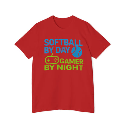 Softball by Day, Gamer by Night Women's Premium T-Shirt