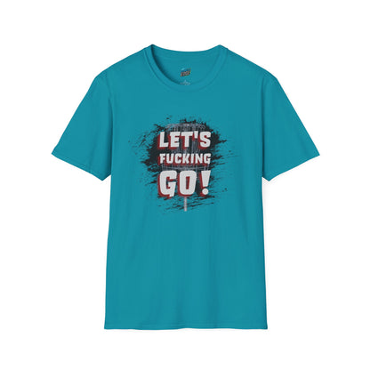 Let's F****** Go! Disc Golf Adult Humor Men's Basic Softstyle T-Shirt