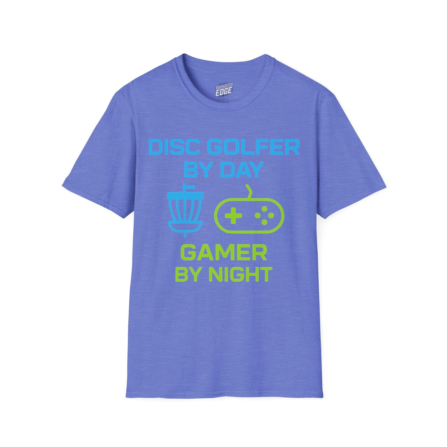 Disc Golfer by Day, Gamer by Night Disc Golf Men's Basic T-Shirt