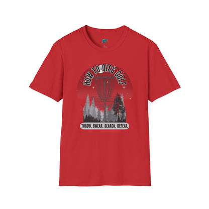 How to Disc Golf Humor Men's Basic Softstyle T-Shirt