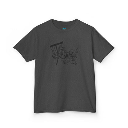 Putting Zombie Disc Golf Girls' Heavy Cotton T-Shirt