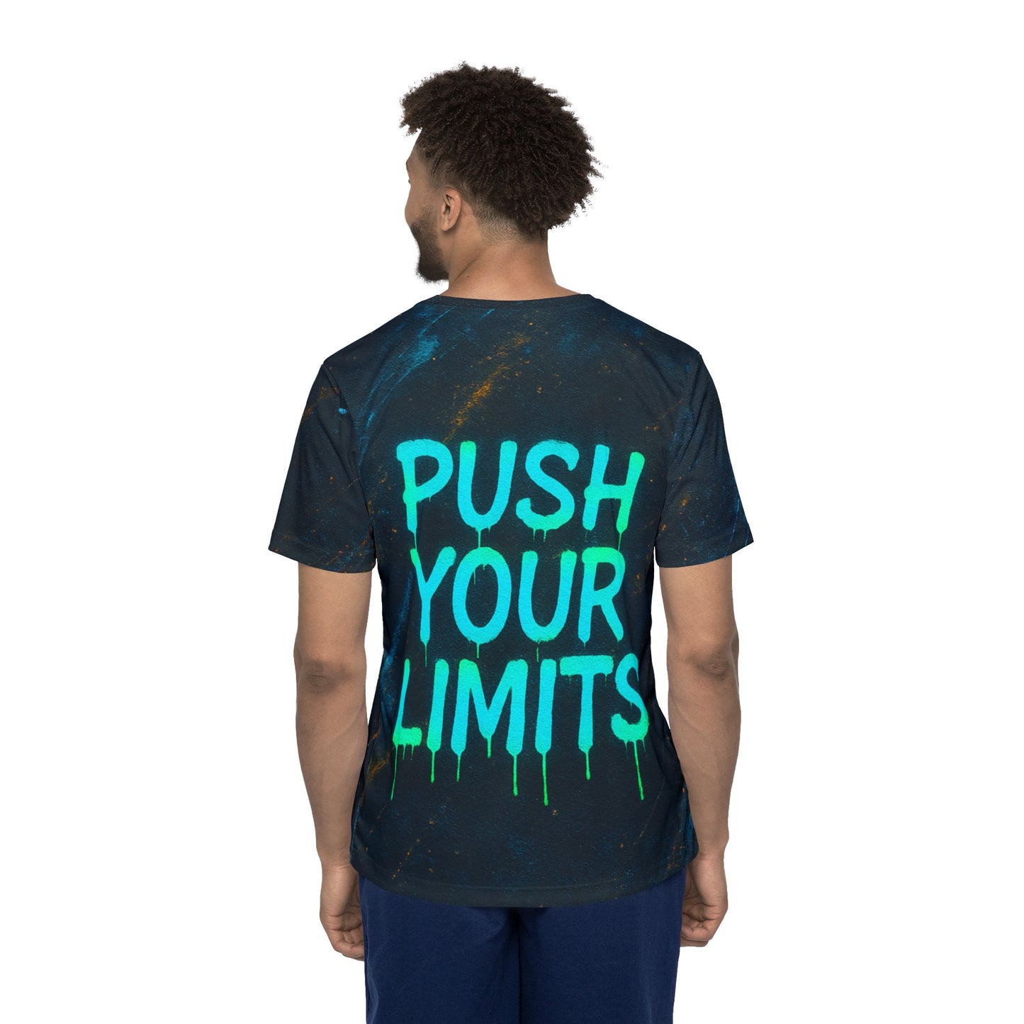 Spray Paint Design Push Your Limits Men's Jersey Premium T-Shirt