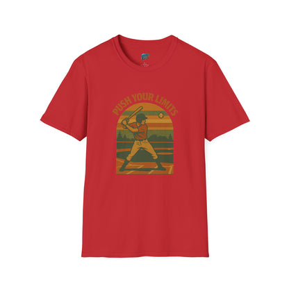 Push Your Limits Baseball Vintage Men's Basic T-Shirt