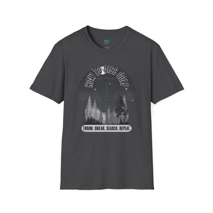 How to Disc Golf Humor Men's Basic Softstyle T-Shirt