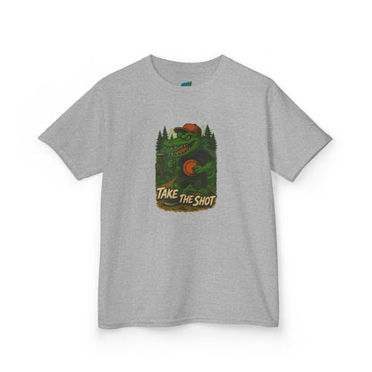 Take the Shot Disc Golf Edgy Gator Girls' Heavy Cotton T-Shirt