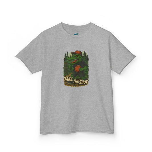 Take the Shot Disc Golf Edgy Gator Boys' Heavy Cotton T-Shirt