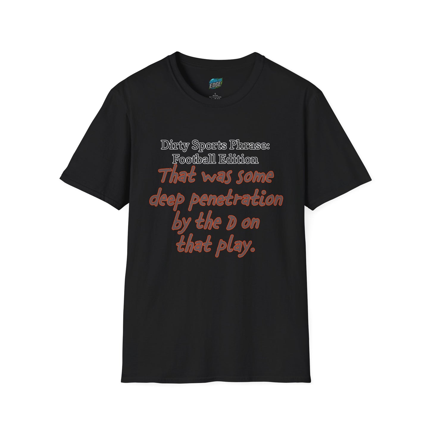 Dirty Sports Phrase Football Humor Women's Basic T-Shirt
