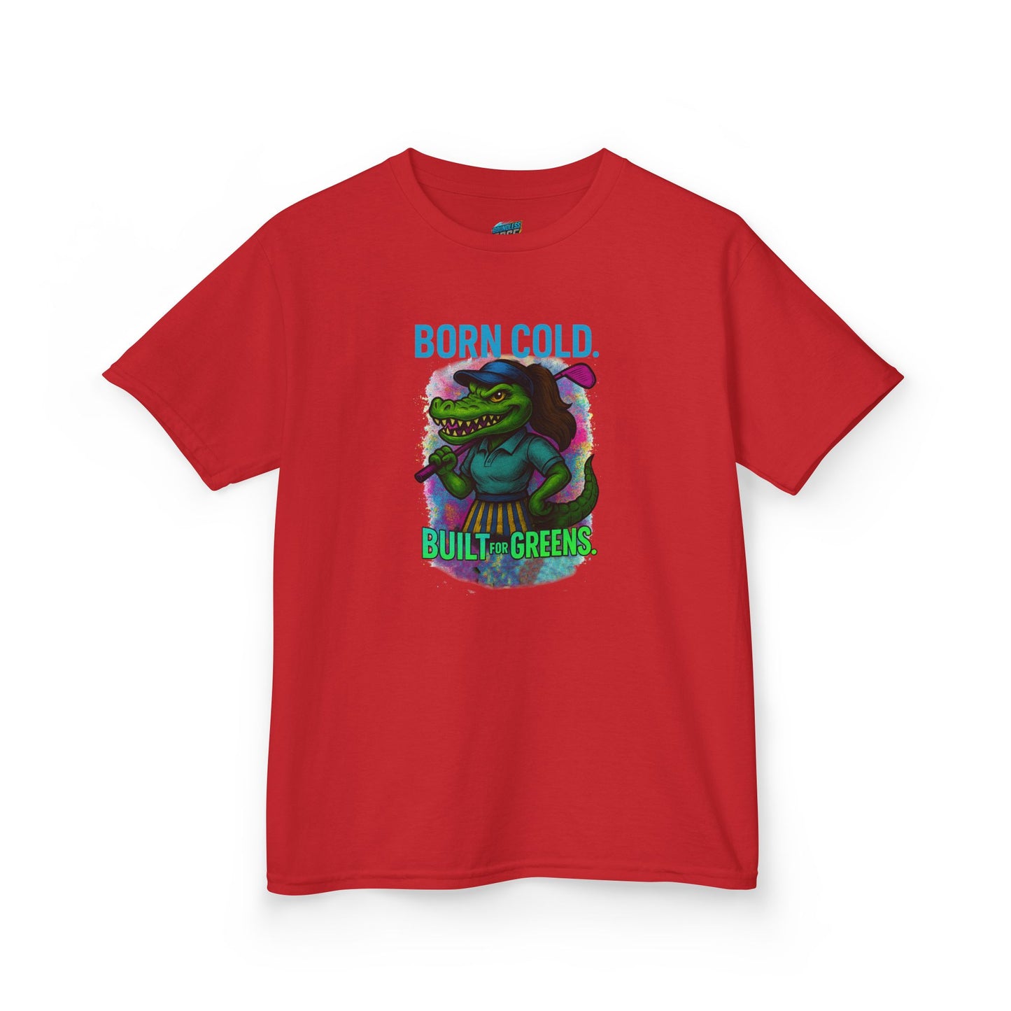 Born Cold. Built For Greens. Gator Golf Girls' Heavy Cotton T-Shirt