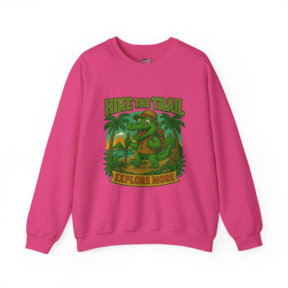 Hike the Trail Explore More Hiking Women's Basic Crewneck Sweatshirt