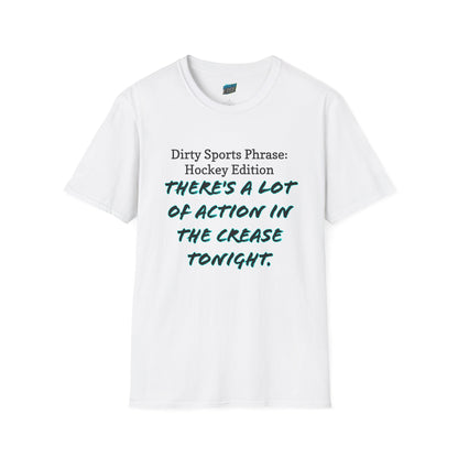 Dirty Sports Phrase Hockey Humor Women's Basic T-Shirt