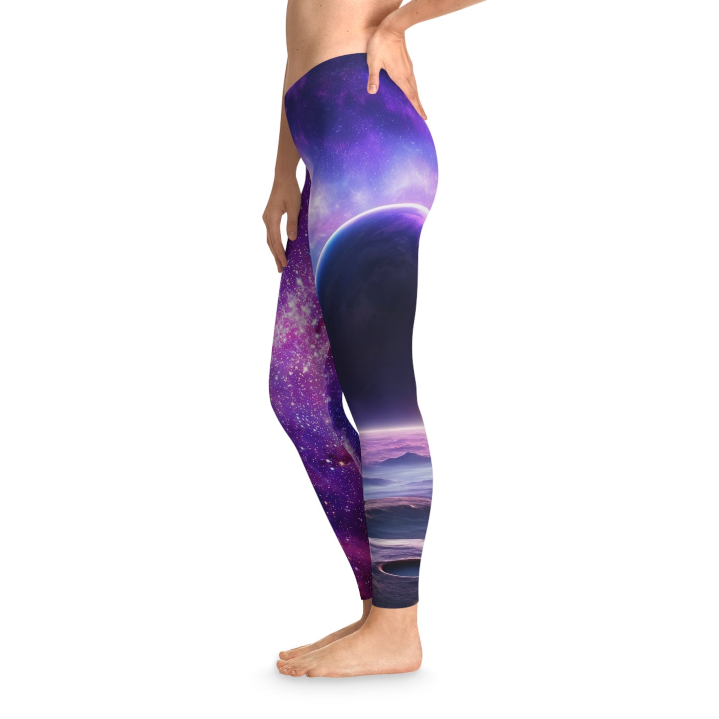 Galaxy Inspired Women's Stretchy Cosmic Leggings Bottoms
