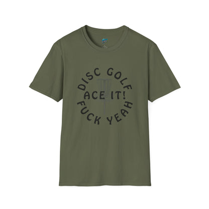 Disc Golf F*** Yeah Adult Humor Women's Basic Softstyle T-Shirt