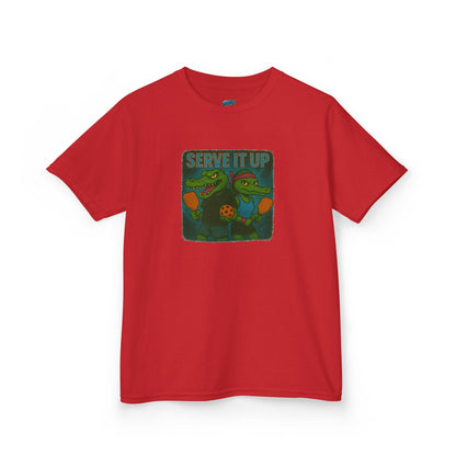 Serve it up Gator Pickleball Boys' Heavy Cotton T-Shirt