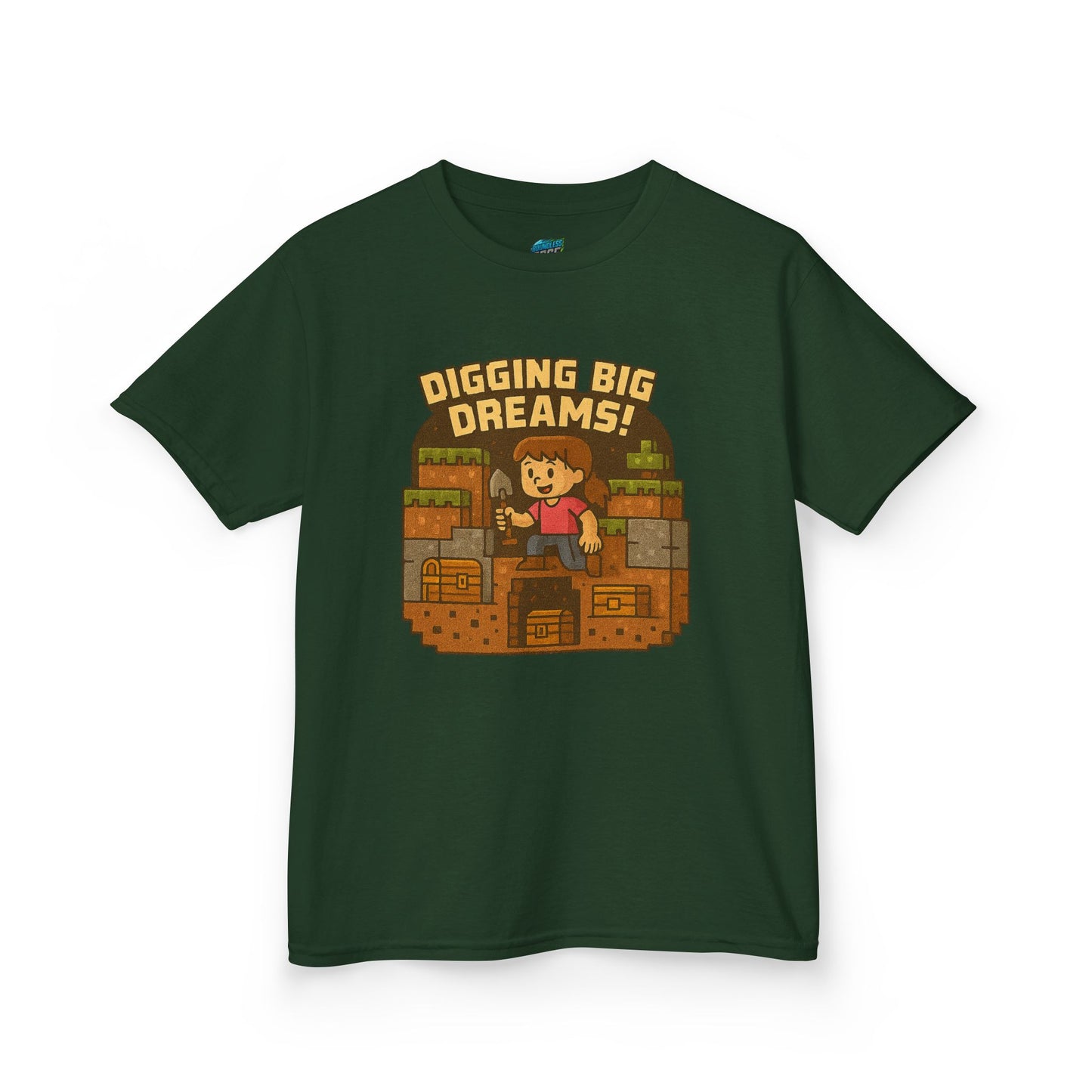 Digging Big Dreams Playing with Danger Girls' Heavy Cotton T-Shirt