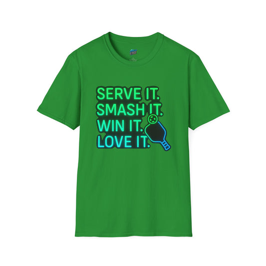 Serve it. Smash it. Win it. Love it. Pickleball Men's Basic T-Shirt