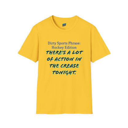 Dirty Sports Phrase Hockey Humor Women's Basic T-Shirt