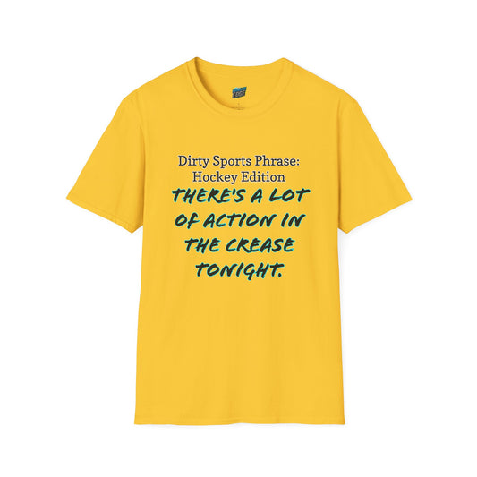 Dirty Sports Phrase Hockey Humor Women's Basic T-Shirt