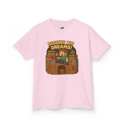 Digging Big Dreams Playing with Danger Boys' Heavy Cotton T-Shirt