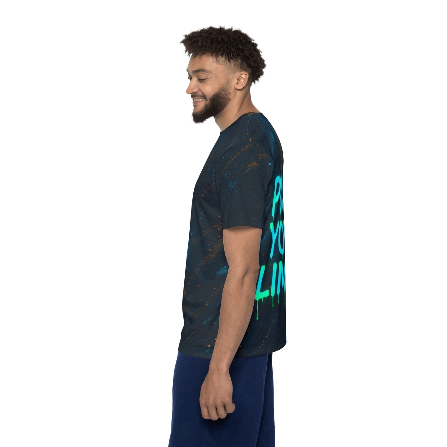 Spray Paint Design Push Your Limits Men's Jersey Premium T-Shirt
