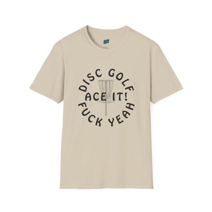 Disc Golf F*** Yeah Adult Humor Men's Basic Softstyle T-Shirt