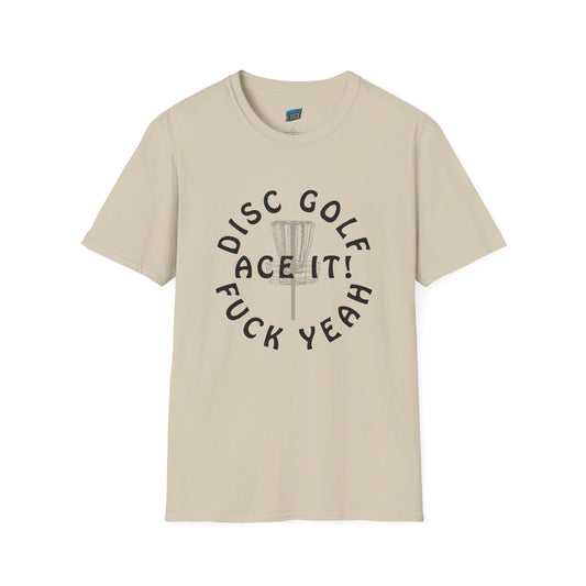 Disc Golf F*** Yeah Adult Humor Men's Basic Softstyle T-Shirt