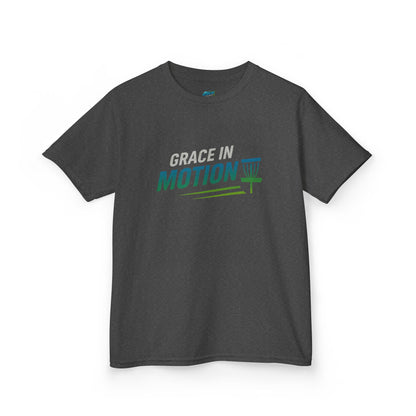 Grace in Motion Disc Golf Girls' Heavy Cotton T-Shirt