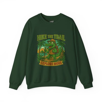 Hike the Trail Explore More Hiking Women's Basic Crewneck Sweatshirt