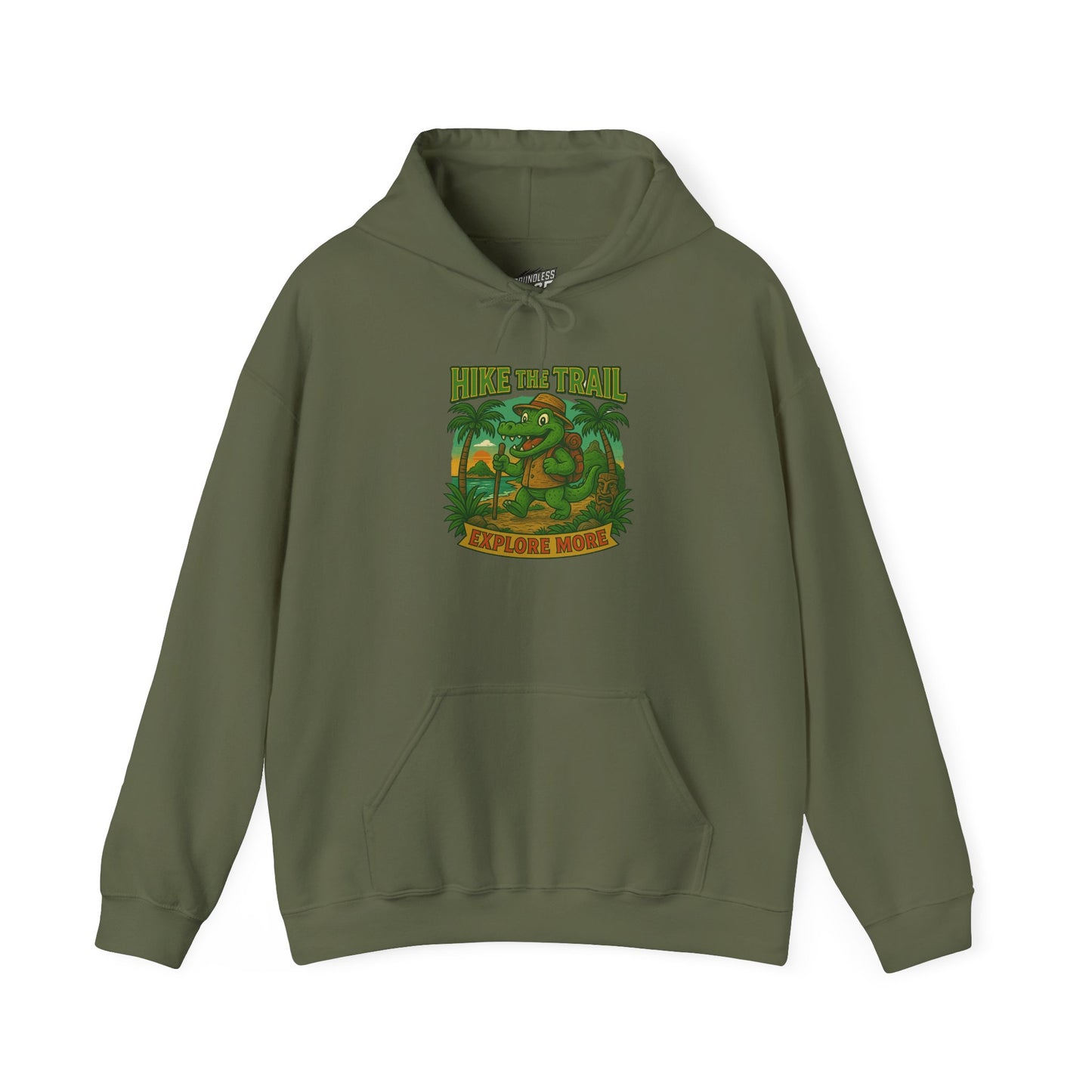 Hike the Trail – Explore More Hiking Women's Basic Heavy Blend Hoodie Sweatshirt