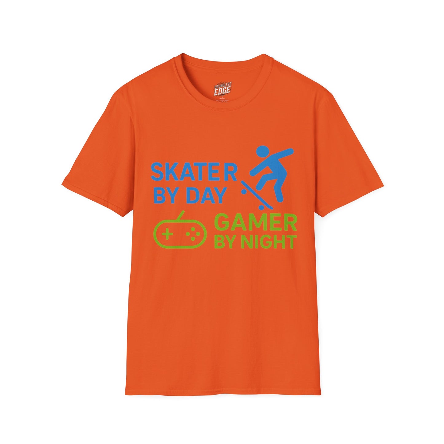 Skater by Day, Gamer by Night Skateboarding Men's Basic T-Shirt