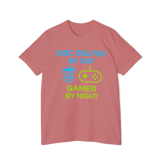 Disc Golfer by Day, Gamer by Night Disc Golf Women's Premium T-Shirt