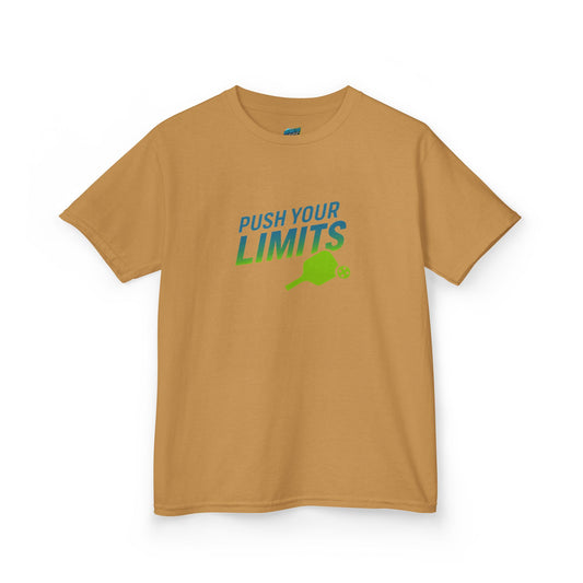 Push Your Limits Pickleball Boys' Heavy Cotton T-Shirt