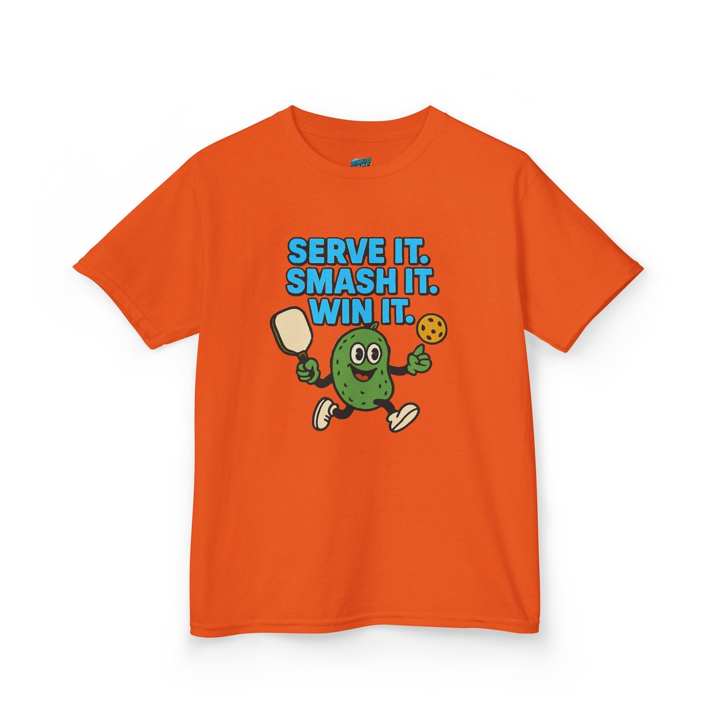 Serve it. Smash it. Win it. Pickleball Girls' Heavy Cotton T-Shirt