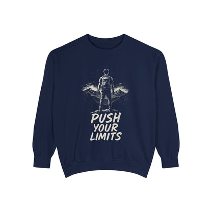Summit Edition Push Your Limits Hiking Men's Premium Crewneck Sweatshirt